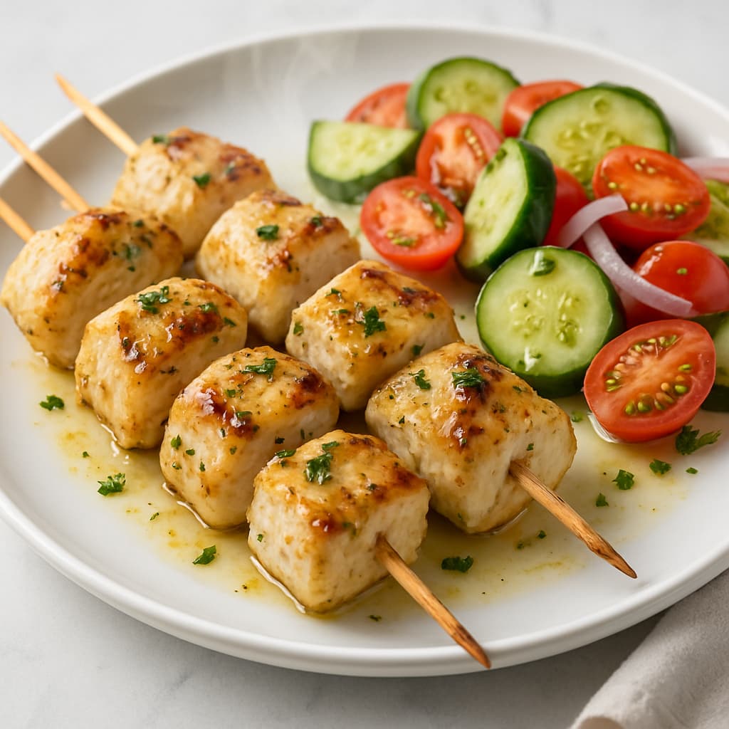 Gluten-Free Greek Lemon Chicken Skewers — FamilyPlate recipe