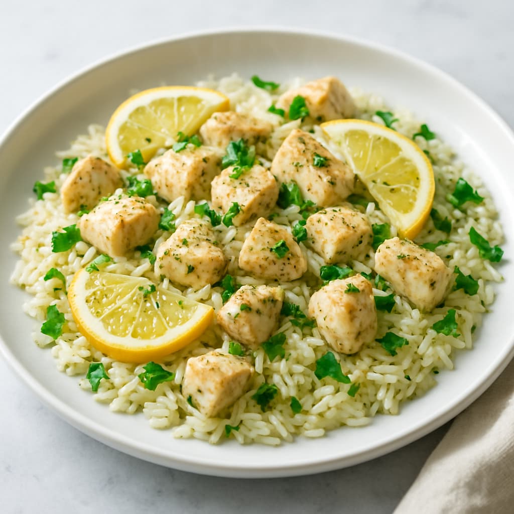 Herbed Chicken and Lemon Rice Skillet — Lebanese family meal