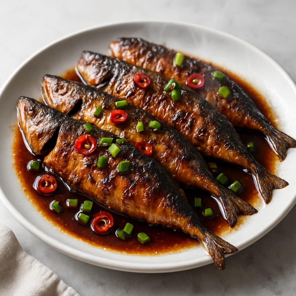 Indonesian Spicy Grilled Mackerel with Sweet Soy Glaze recipe