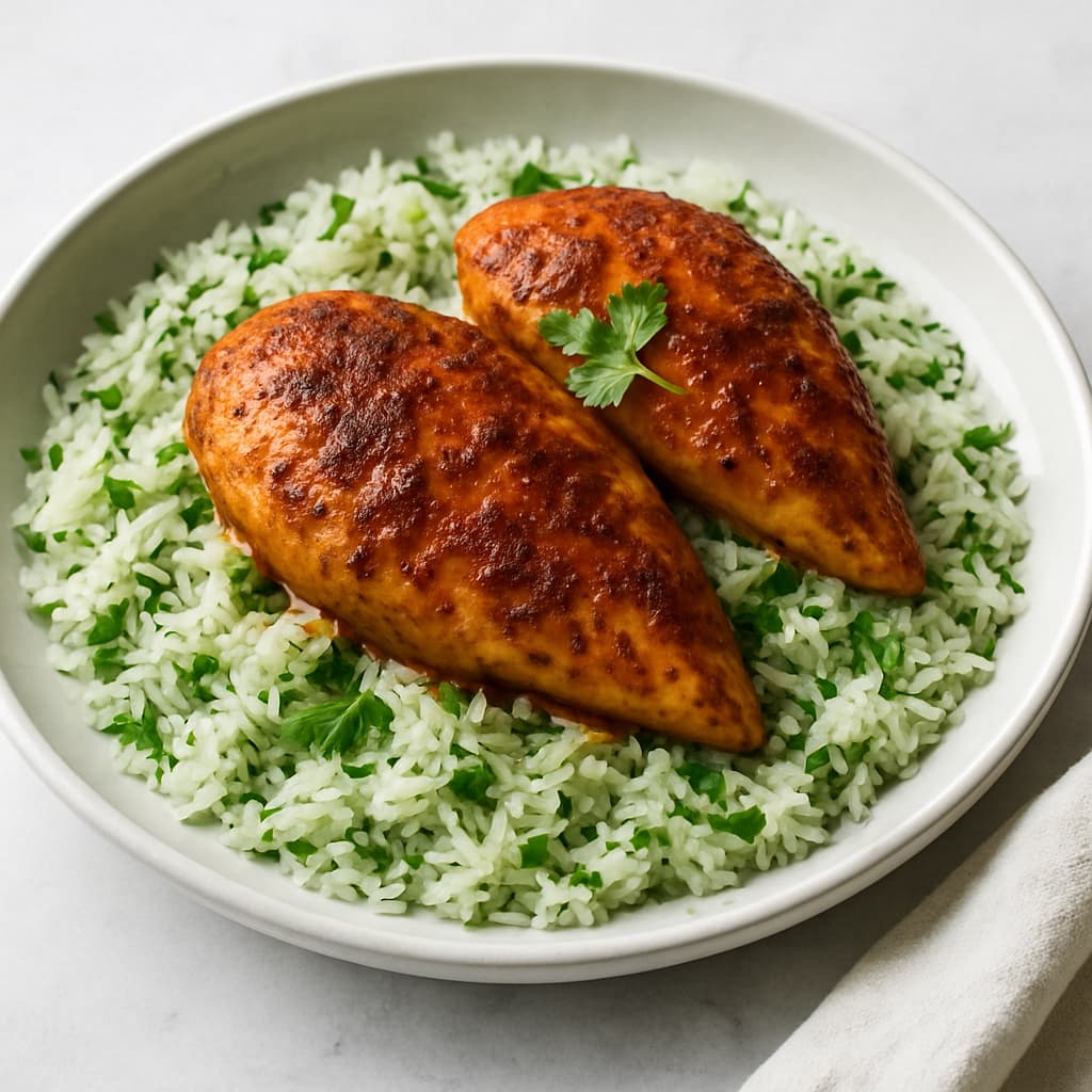 One-Pan Lebanese Chicken with Cilantro Rice — Lebanese family meal