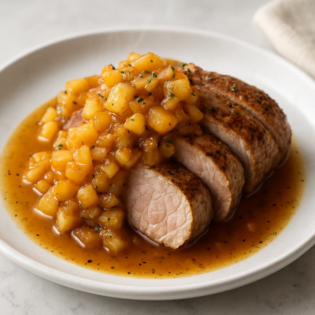 Pork Tenderloin with Apple Chutney recipe