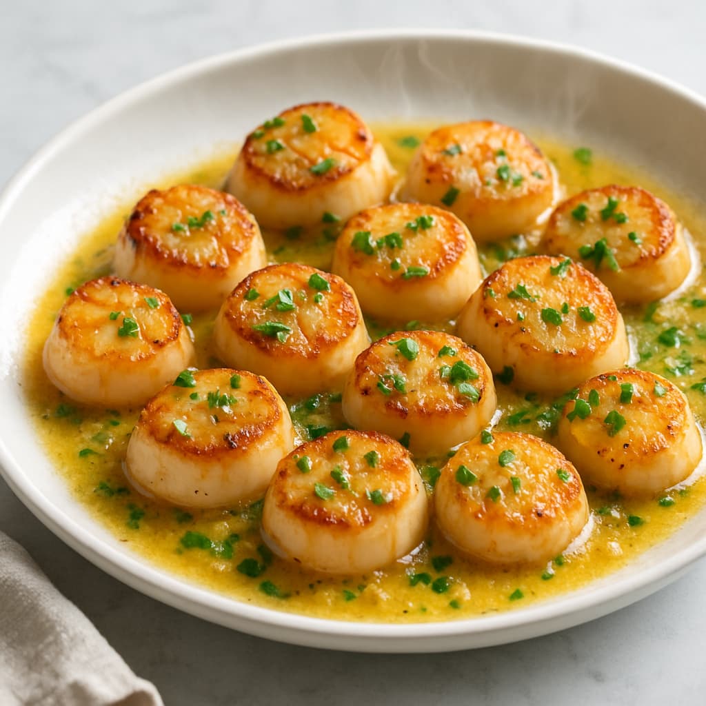 Quick Brazilian Garlic Butter Scallops — Brazilian family meal