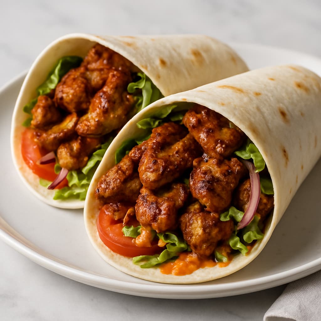 Quick Ethiopian Spicy Chicken Wraps — Ethiopian family meal