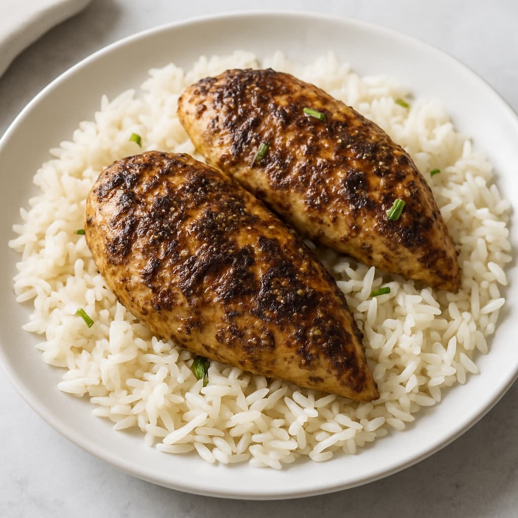 Quick Grilled Za'atar Chicken with Rice — Lebanese family meal