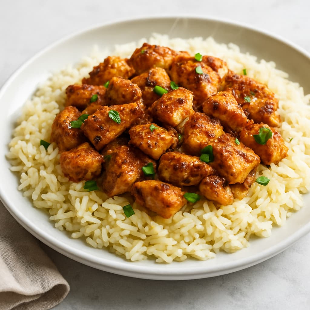 Quick Spiced Chicken over Lemon Rice — Lebanese family meal