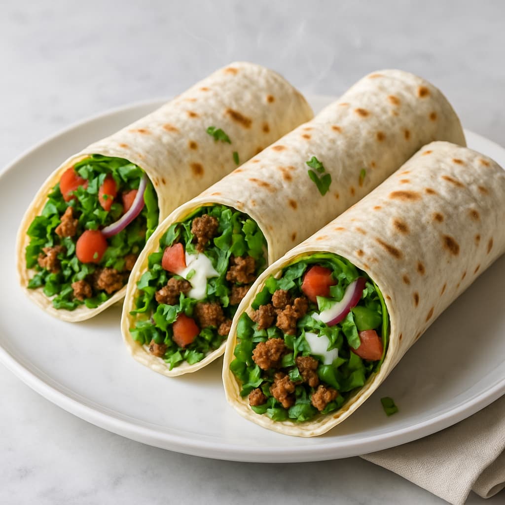 Spicy Persian Beef and Herb Wraps โ Persian family meal