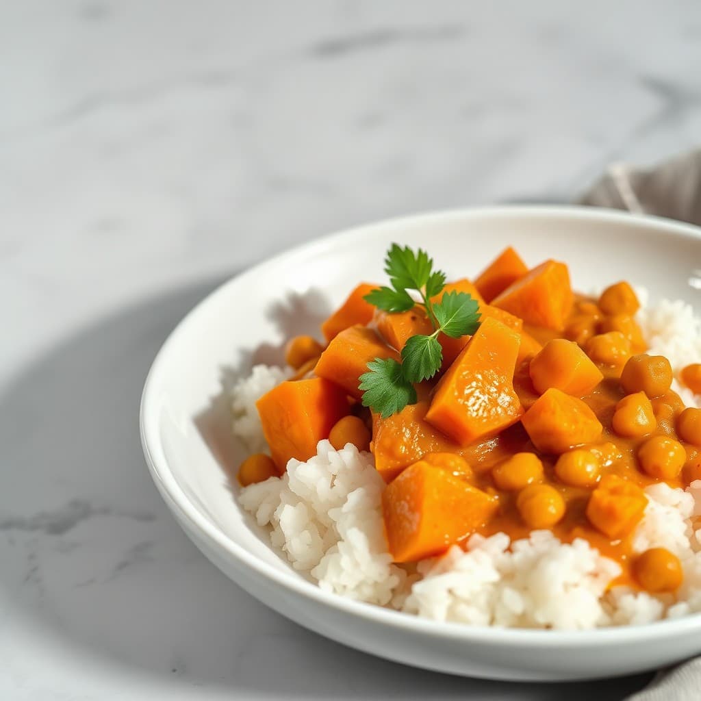 Sweet Potato and Chickpea Curry recipe