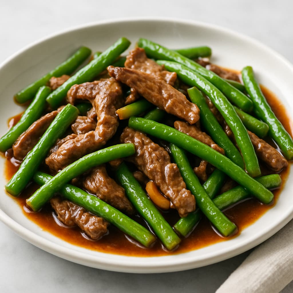 Thai Beef and Green Bean Stir-Fry — Thai family meal