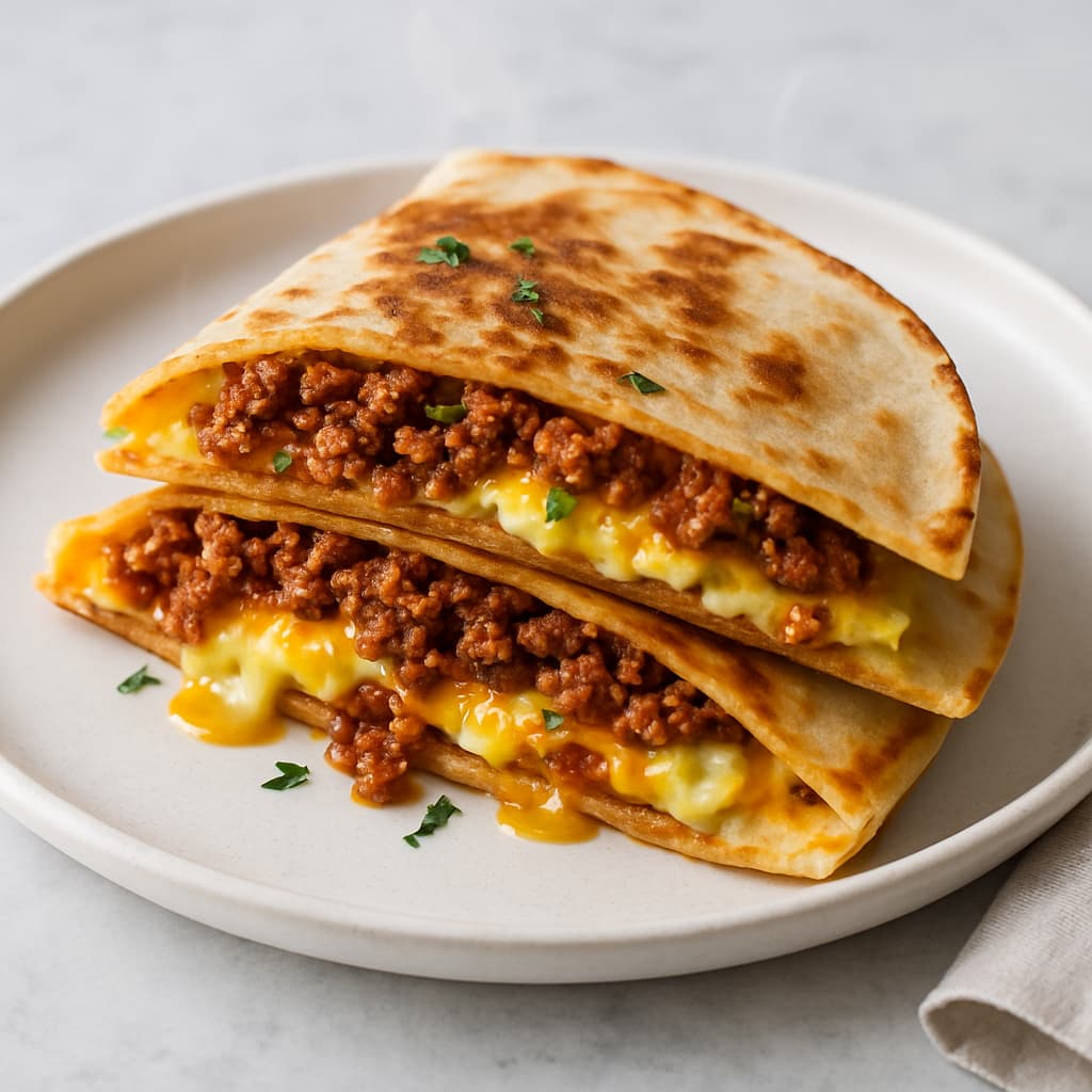 Turkish Lamb and Egg Breakfast Quesadilla — Turkish family meal
