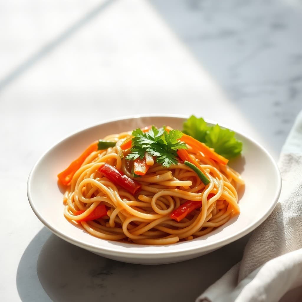 Vegetable Yaki Udon — Japanese family meal
