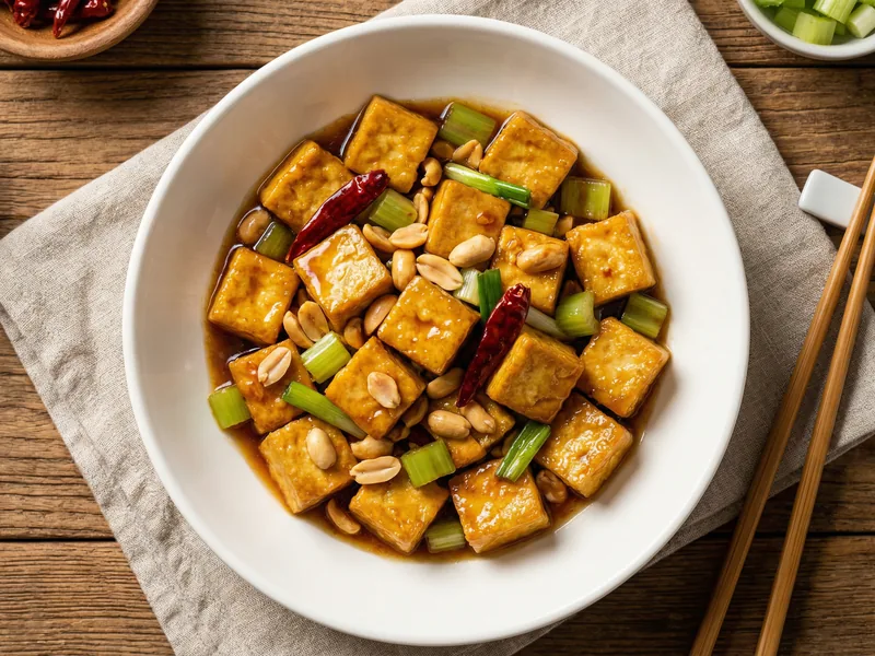 Kung Pao Tofu (Mild Version) - Chinese Meal Plan for Families recipe example for families