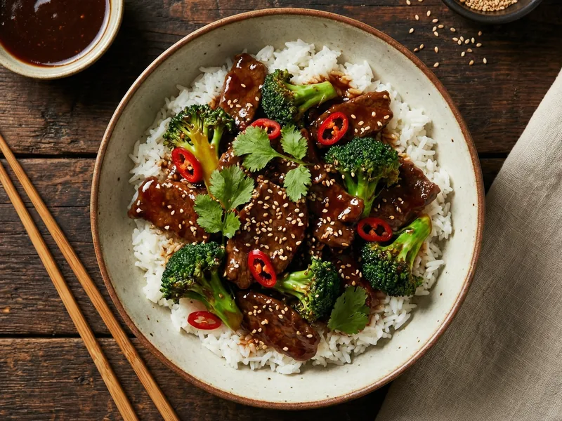 Beef and Broccoli Stir-Fry (Quick) - Chinese Meal Plan for Families recipe example for families