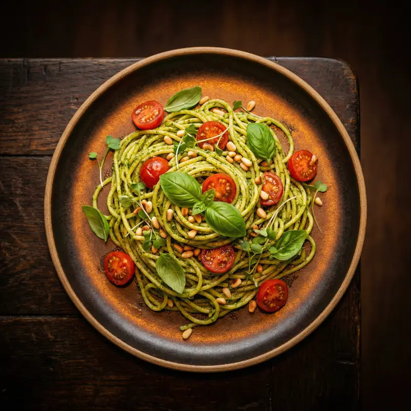 Dairy-Free Pesto Pasta - Dairy-Free Meal Planning for Families recipe example for families