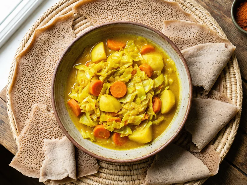 Atkilt Wot (Cabbage & Potato) - Ethiopian Meal Plan for Families recipe example for families