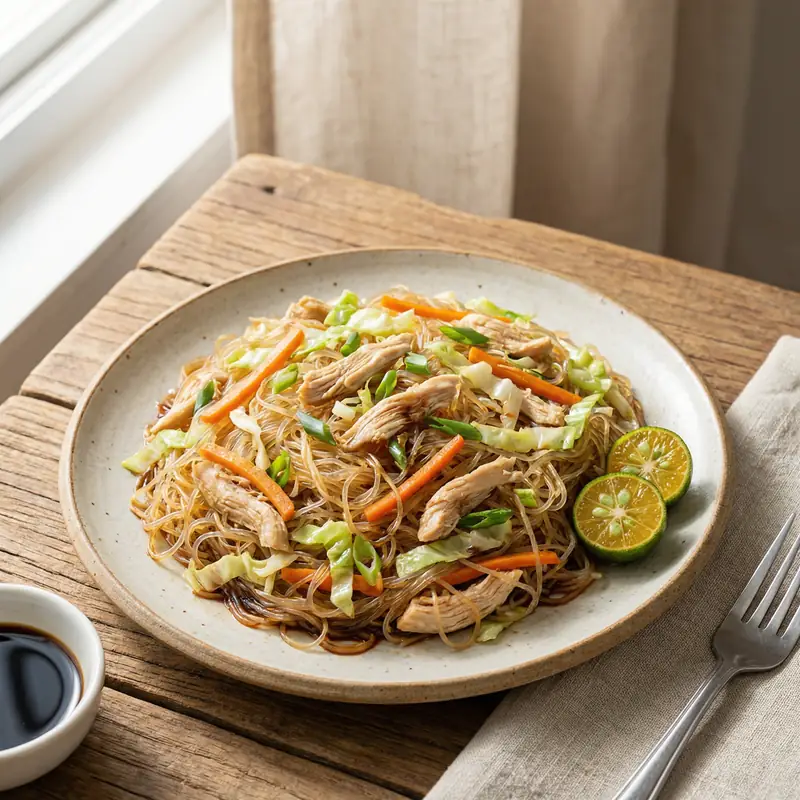 Pancit Canton (Stir-Fried Noodles) - Filipino Meal Plan for Families recipe example for families