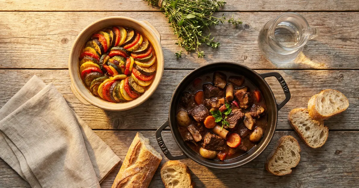 French Meal Plan for Families - Family-friendly french cuisine meal plan with weekly recipes and automatic grocery list