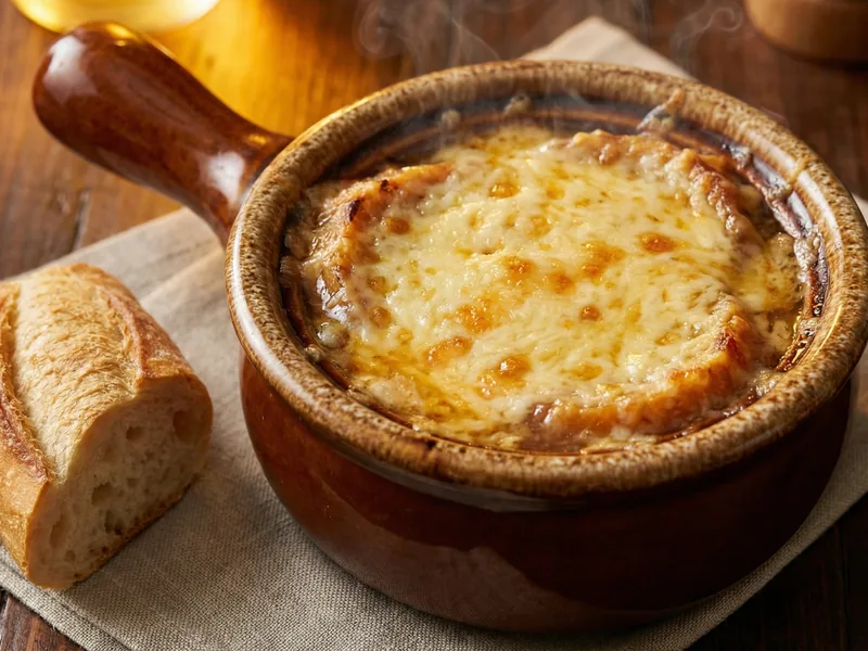 French Onion Soup (Mild) - French Meal Plan for Families recipe example for families