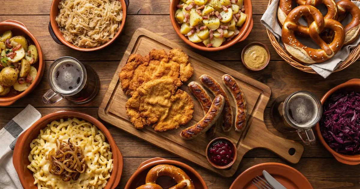 German Meal Plan for Families - Family-friendly german cuisine meal plan with weekly recipes and automatic grocery list