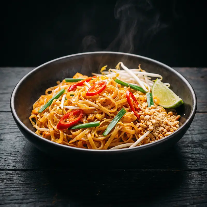 Rice Noodle Pad Thai - Gluten-Free Meal Planning for Families recipe example for families