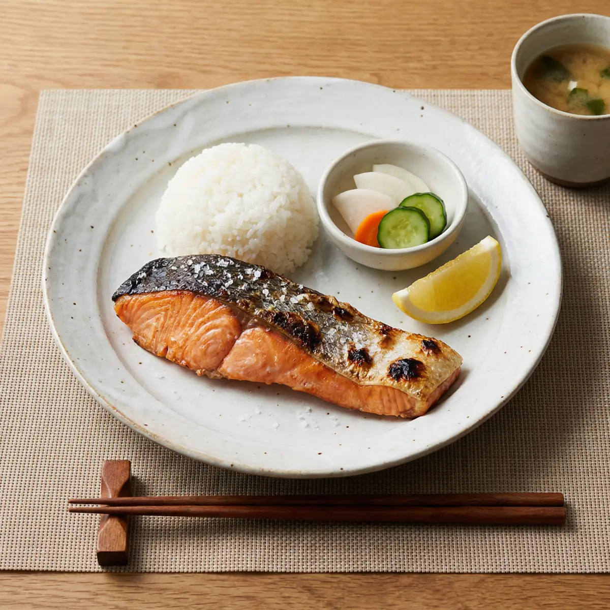 Salmon Salt-Grilled (Shiozake) - Japanese Meal Plan for Families recipe example for families