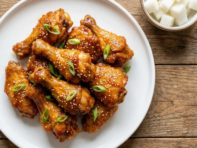 Korean Fried Chicken (Oven-Baked) - Korean Meal Plan for Families recipe example for families