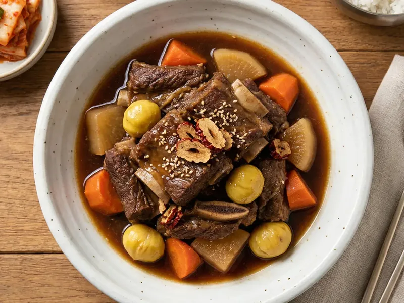 Galbi-Jjim (Braised Short Ribs) - Korean Meal Plan for Families recipe example for families