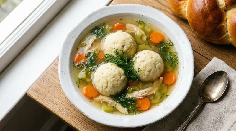 Matzo Ball Soup - Kosher Meal Planning for Families recipe example for families