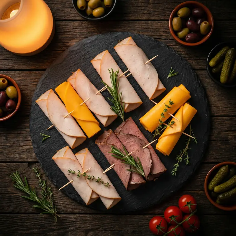 Meat & Cheese Roll-Ups - Low-Carb Meal Planning for Families recipe example for families