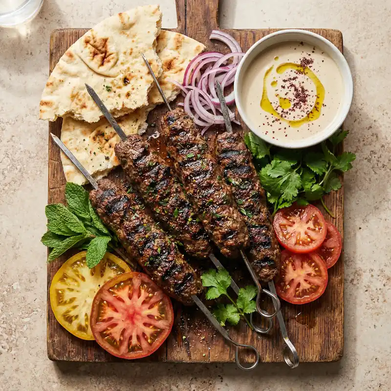 Kofta Kebabs with Tzatziki - Middle Eastern Meal Plan for Families recipe example for families