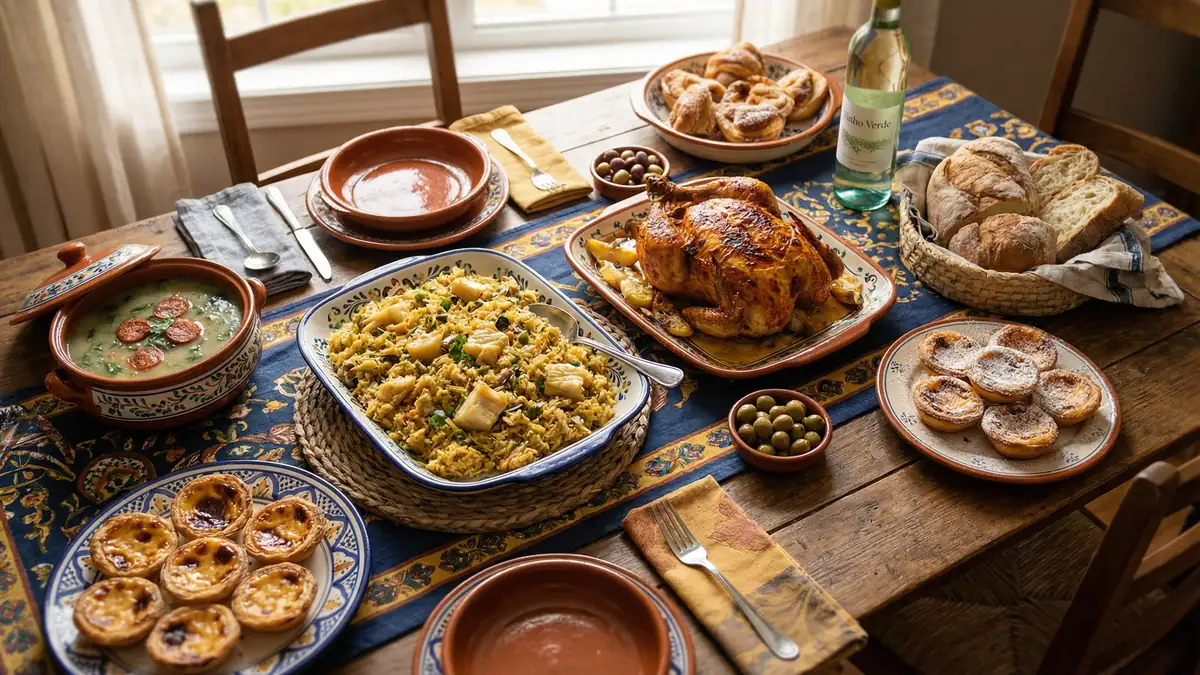 Portuguese Meal Plan for Families - Family-friendly portuguese cuisine meal plan with weekly recipes and automatic grocery list