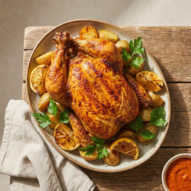 Frango Assado (Mild Piri-Piri Chicken) - Portuguese Meal Plan for Families recipe example for families