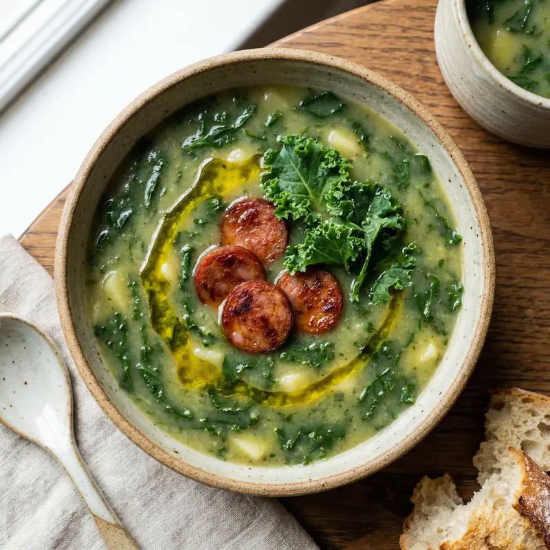 Caldo Verde (Kale & Potato Soup) - Portuguese Meal Plan for Families recipe example for families