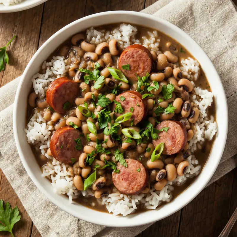 Black-Eyed Peas & Rice - Soul Food Meal Plan for Families recipe example for families