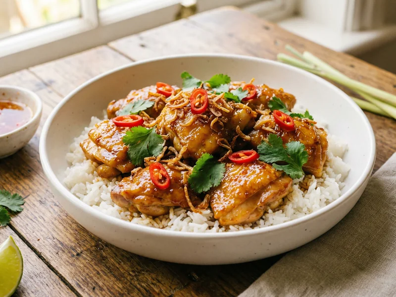 Lemongrass Chicken with Rice - Vietnamese Meal Plan for Families recipe example for families